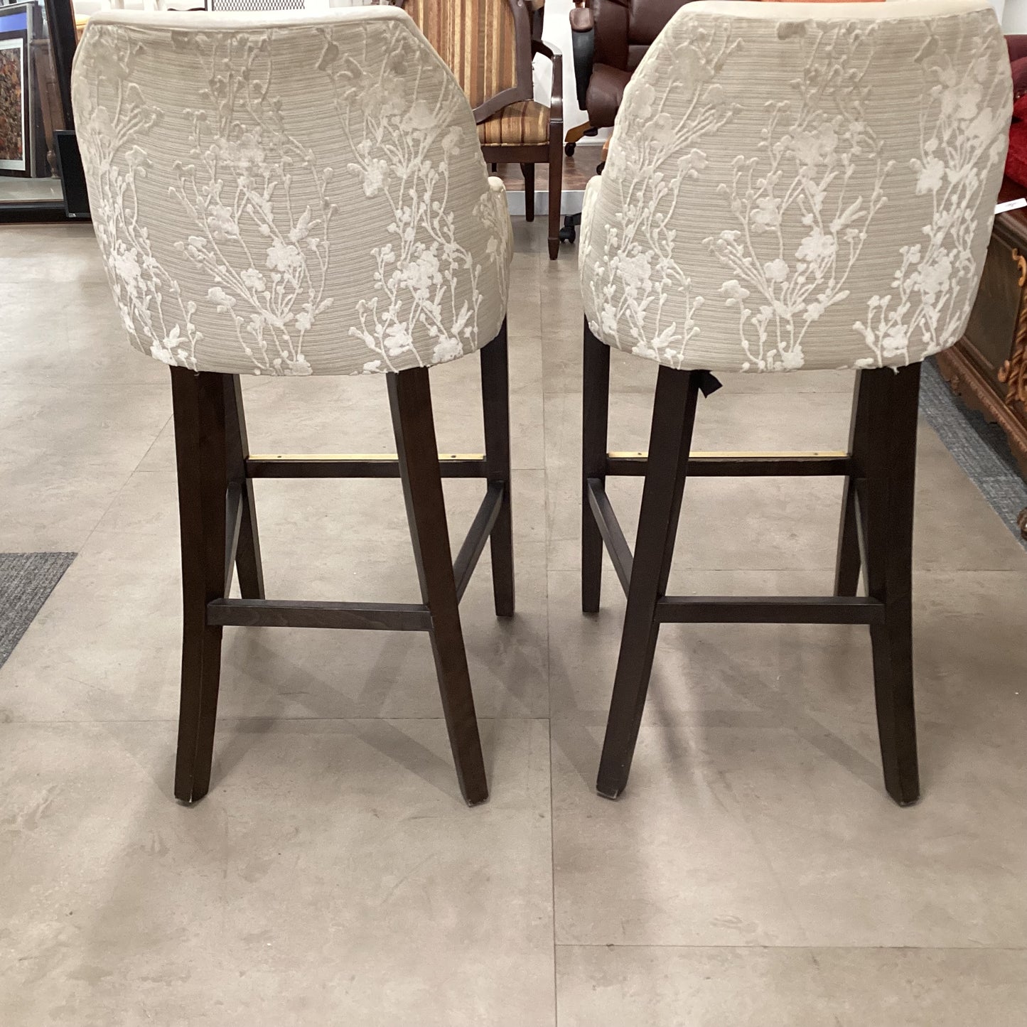 Pair Of White Barstools