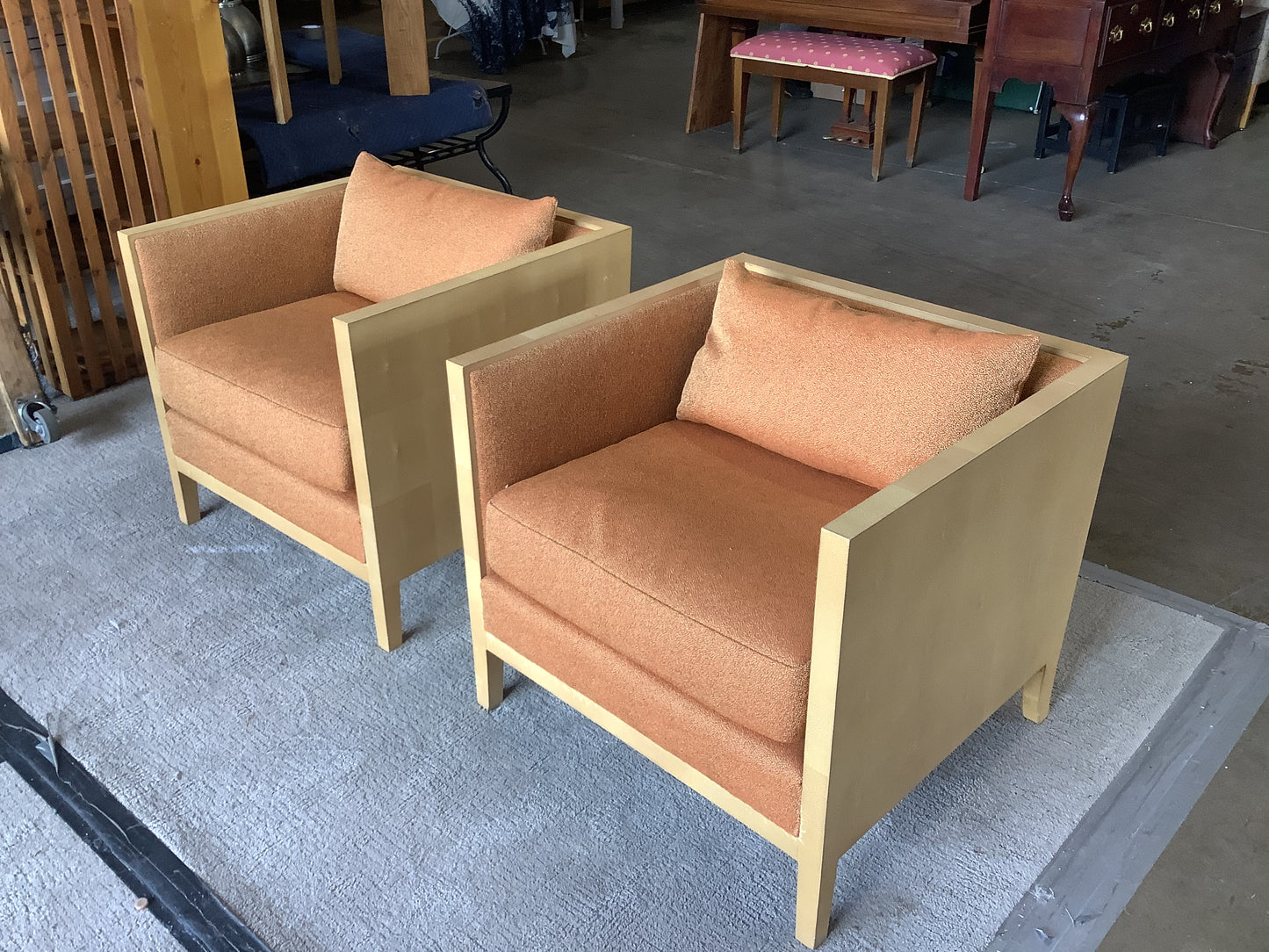 Pair of Club Chairs by Pollaro FB