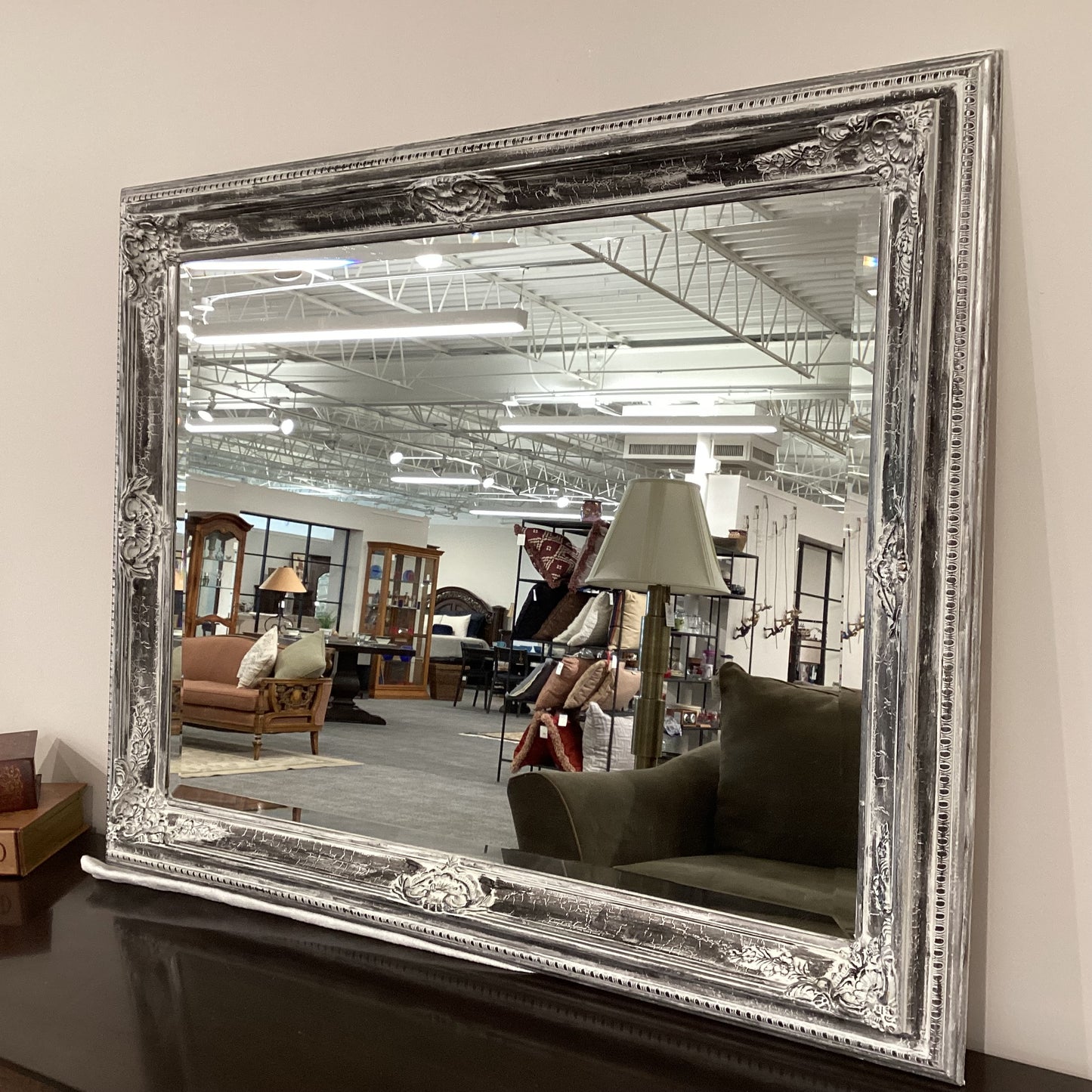 Distressed Beveled Mirror