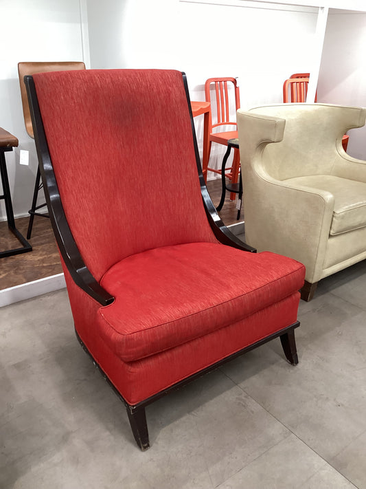 Red MCM Accent Chair