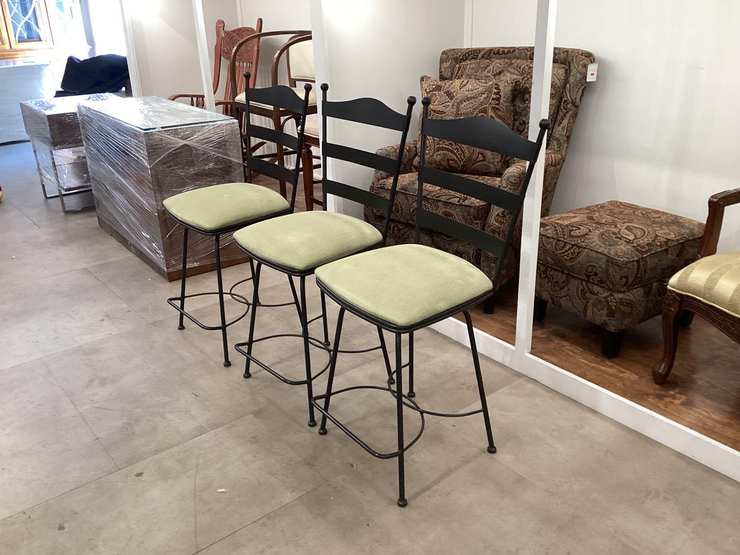 Iron Swivel Stools