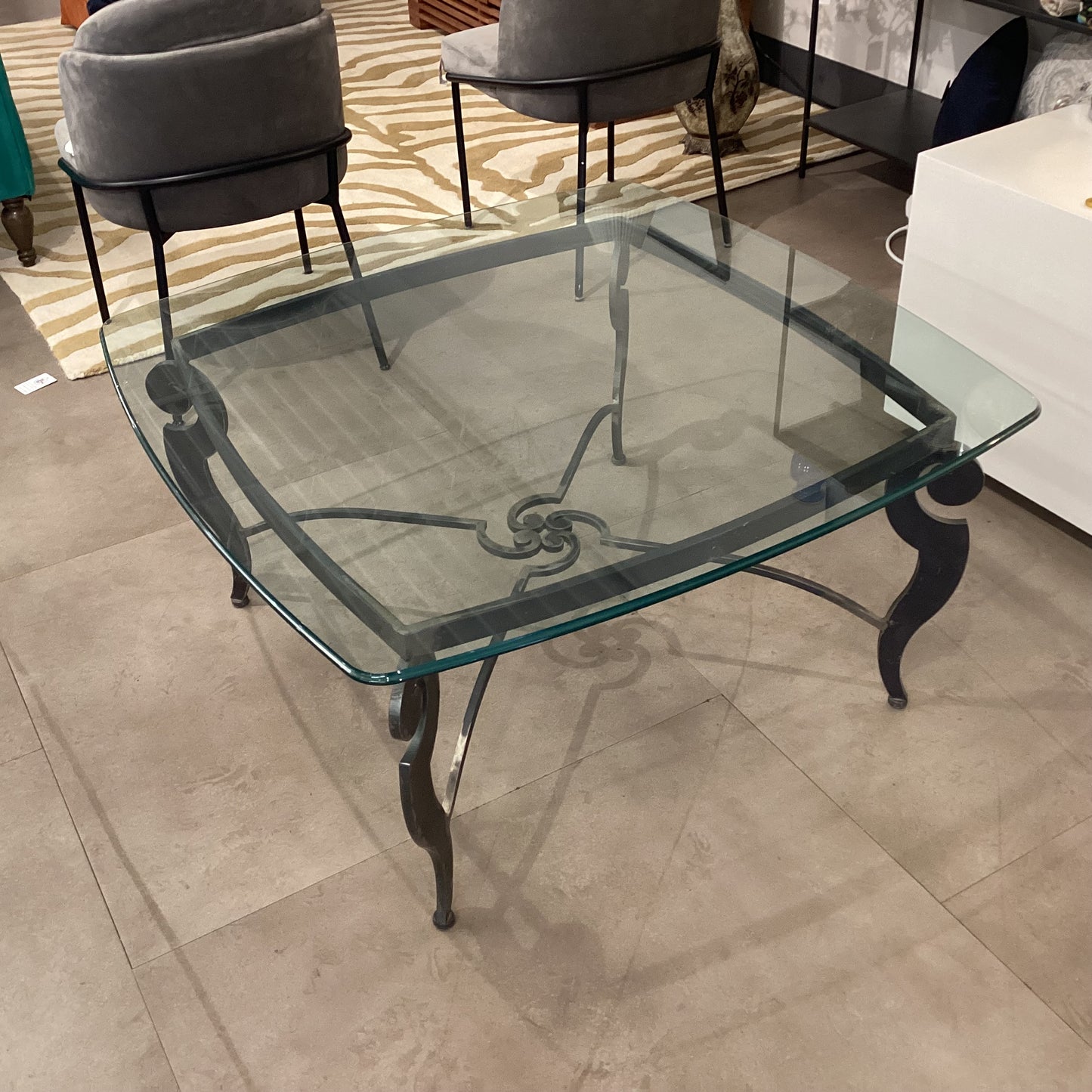 Glass Top Cocktail Table