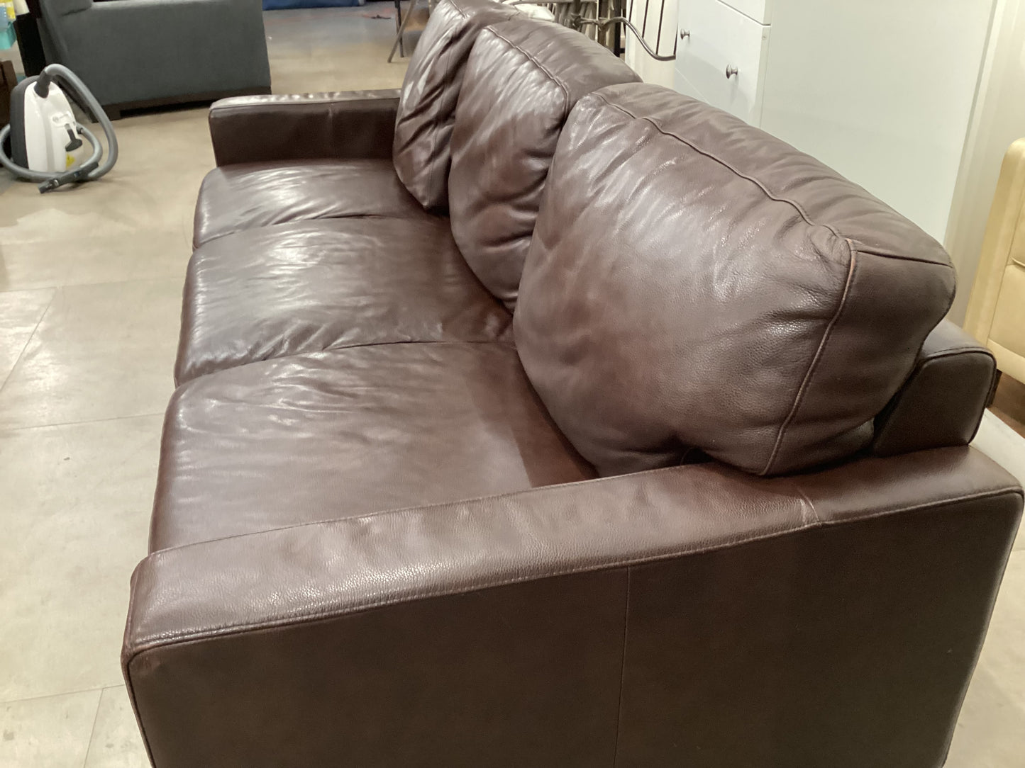 Faux Leather Sofa