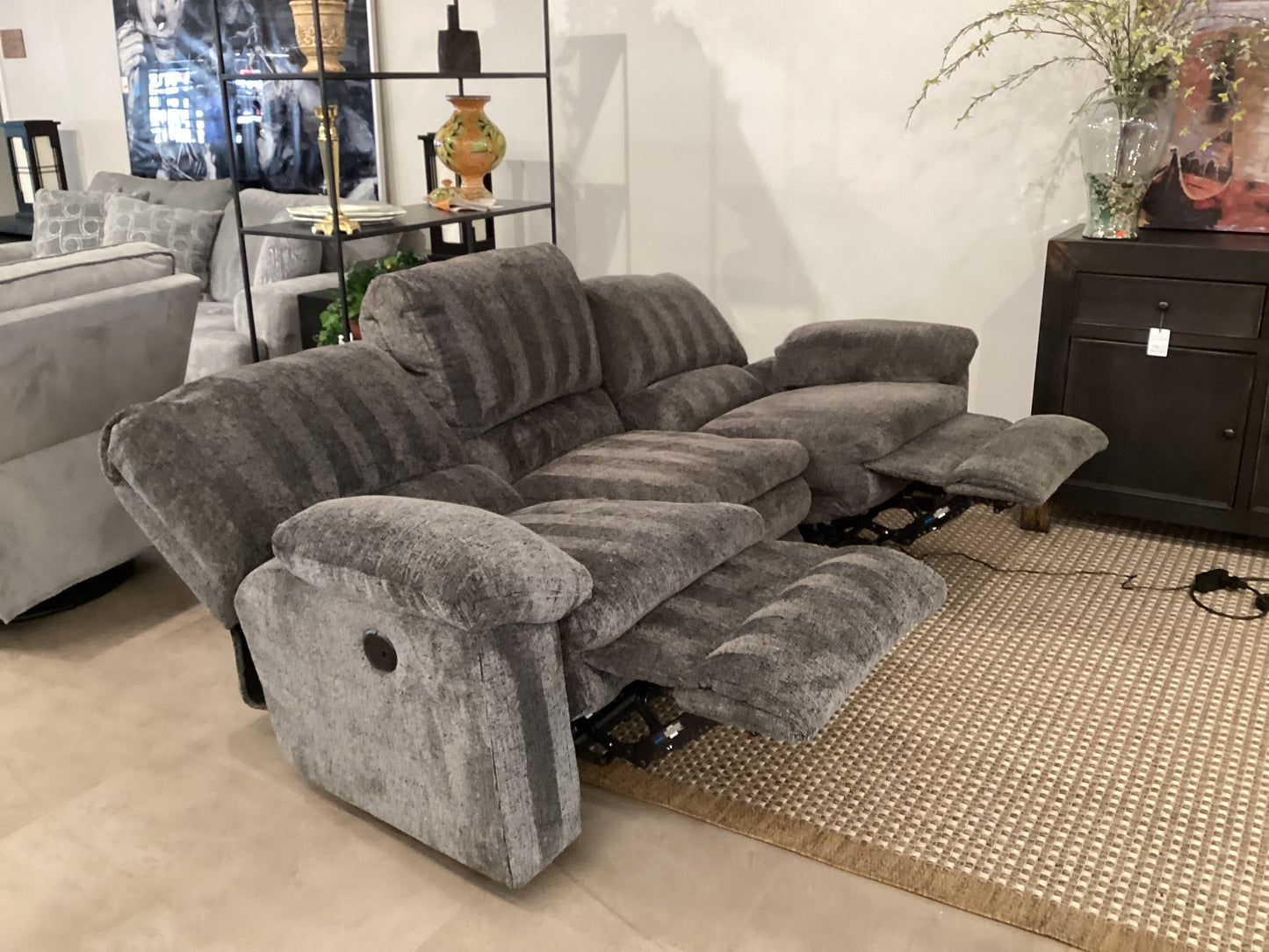 Pewter Dual Recliner Sofa by Catnapper