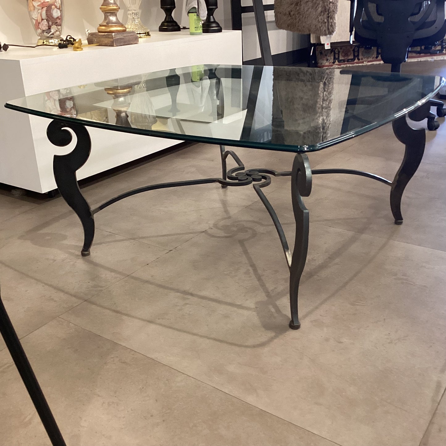 Glass Top Cocktail Table