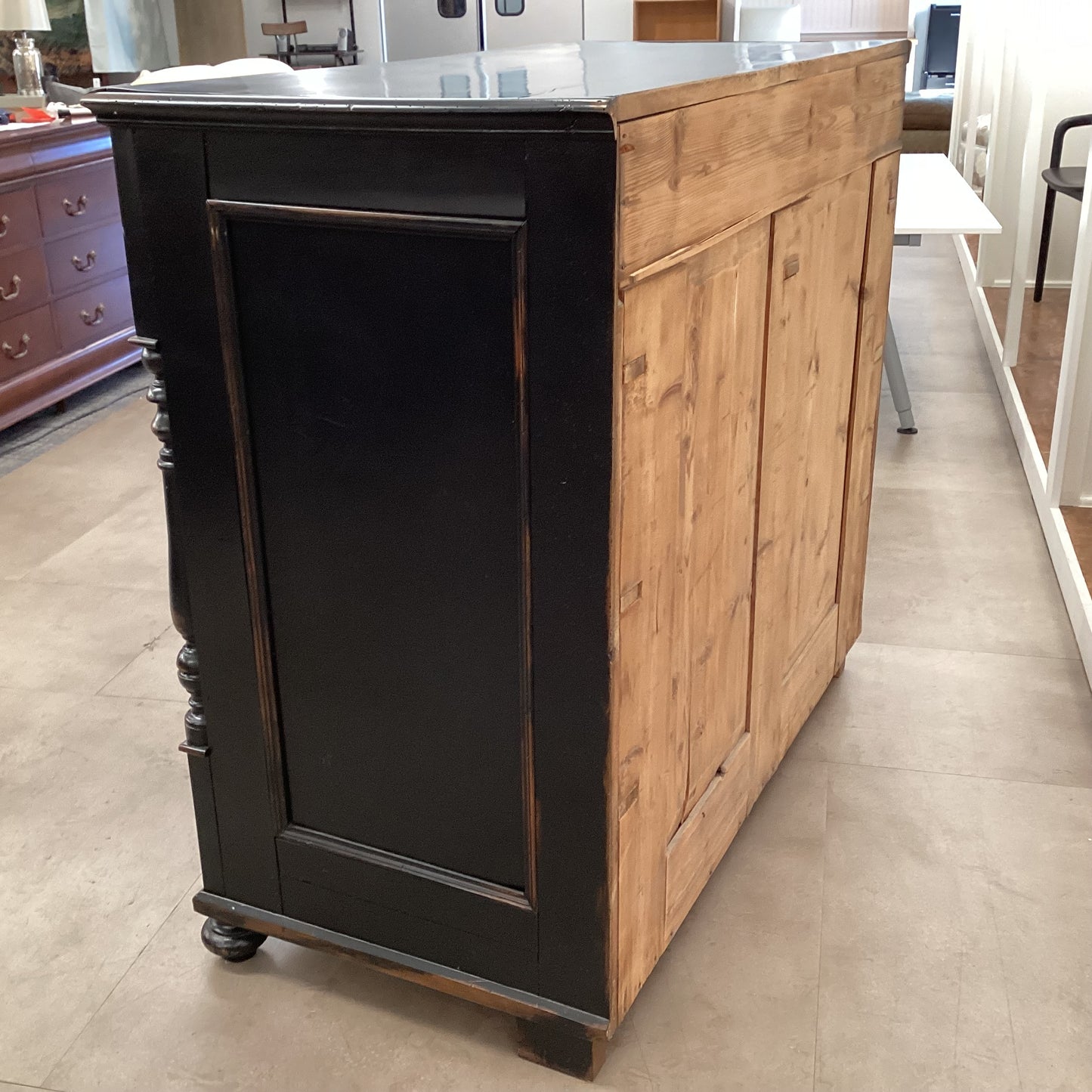 Rustic Black Dresser