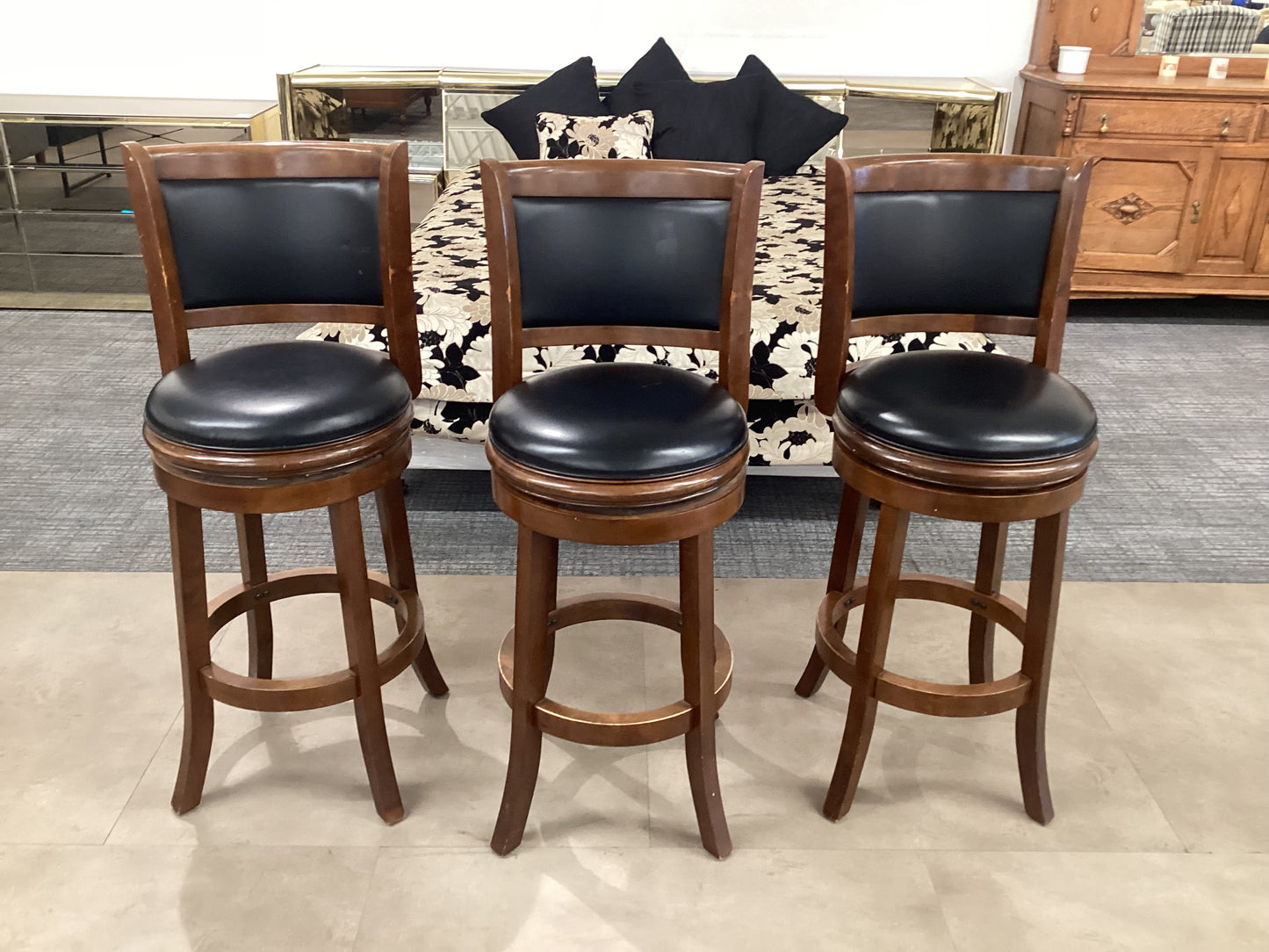 Swivel Bar Stool set of 3