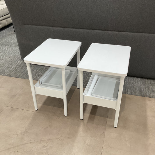 Pair of Casper Nightstands - White