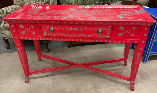 Hand Painted Broyhill Console