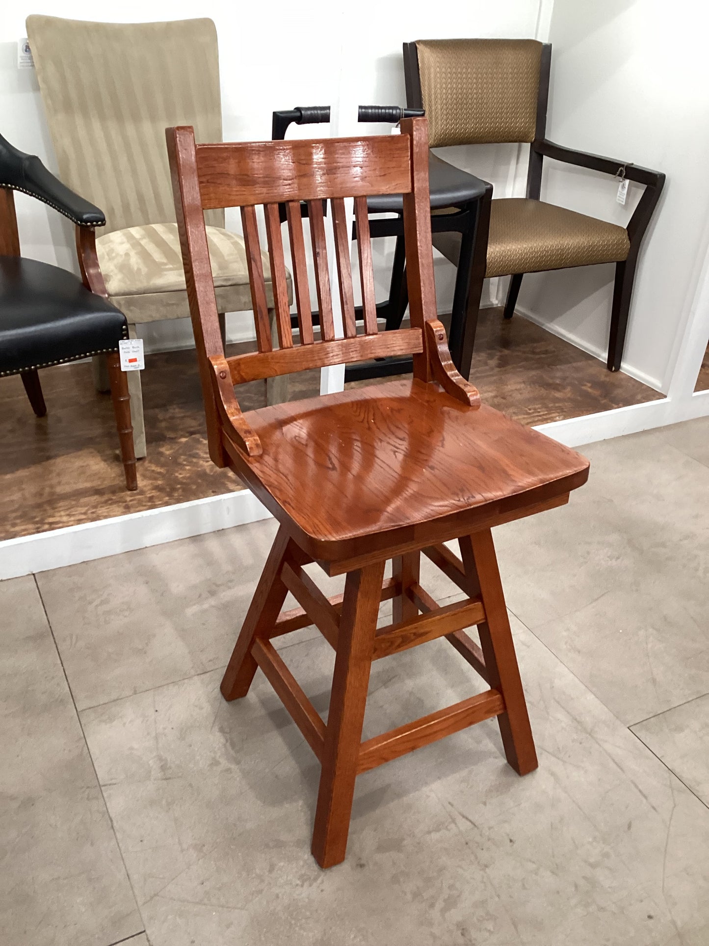 Mission Swivel Barstool