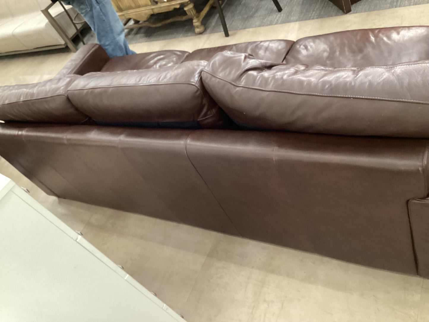 Faux Leather Sofa