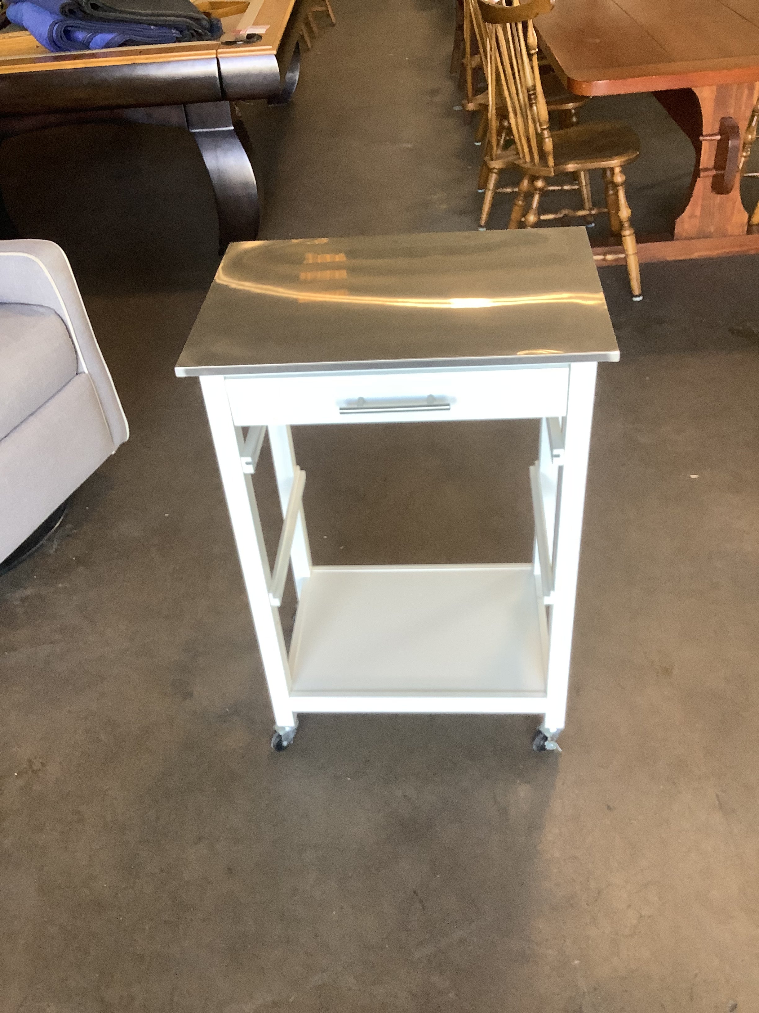 White Kitchen Cart TOSA Furniture Boutique   E97EF6E5 1566 4B57 BD5E DC2817EB5A13 