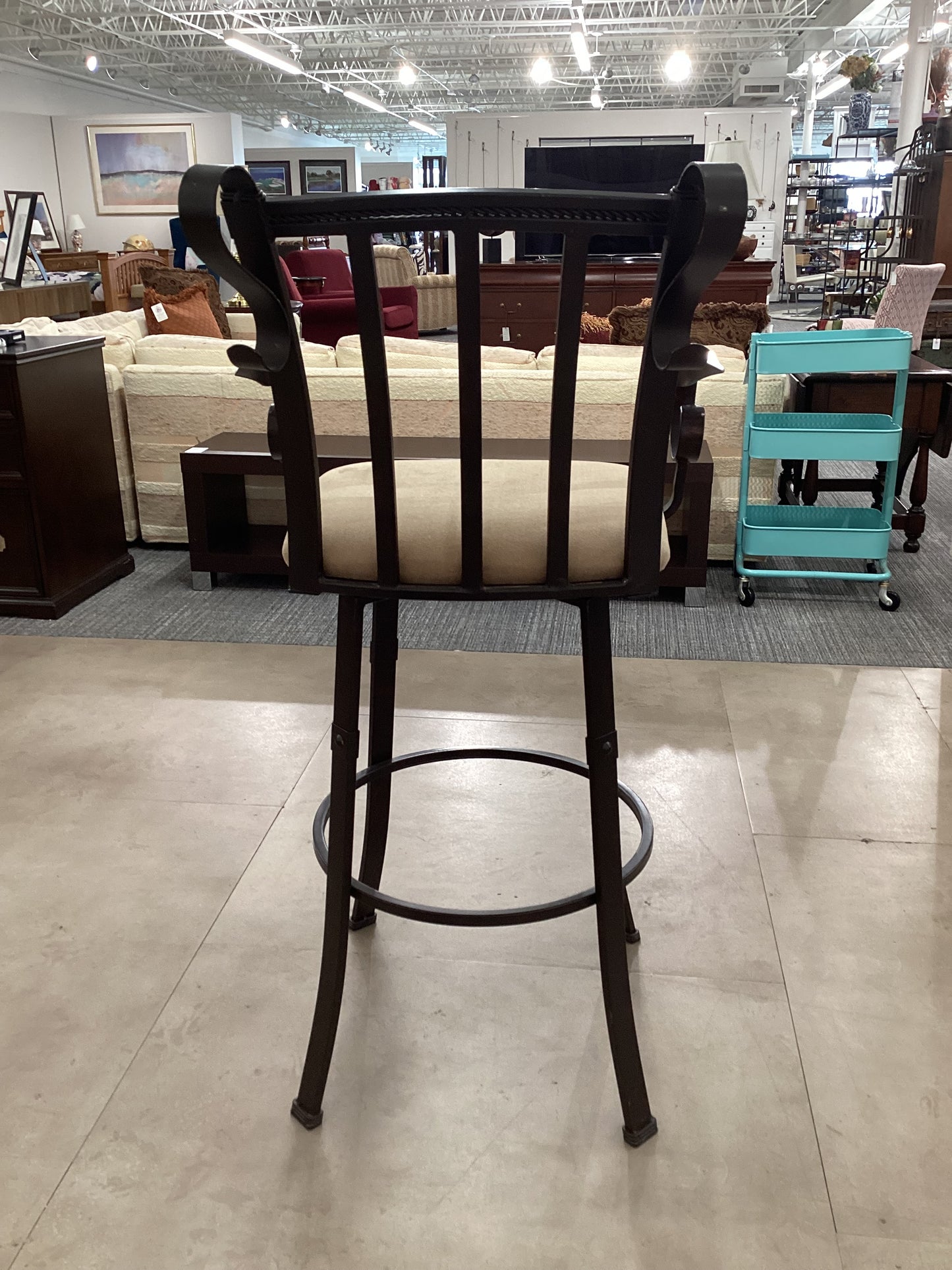 Metal Swivel Barstool