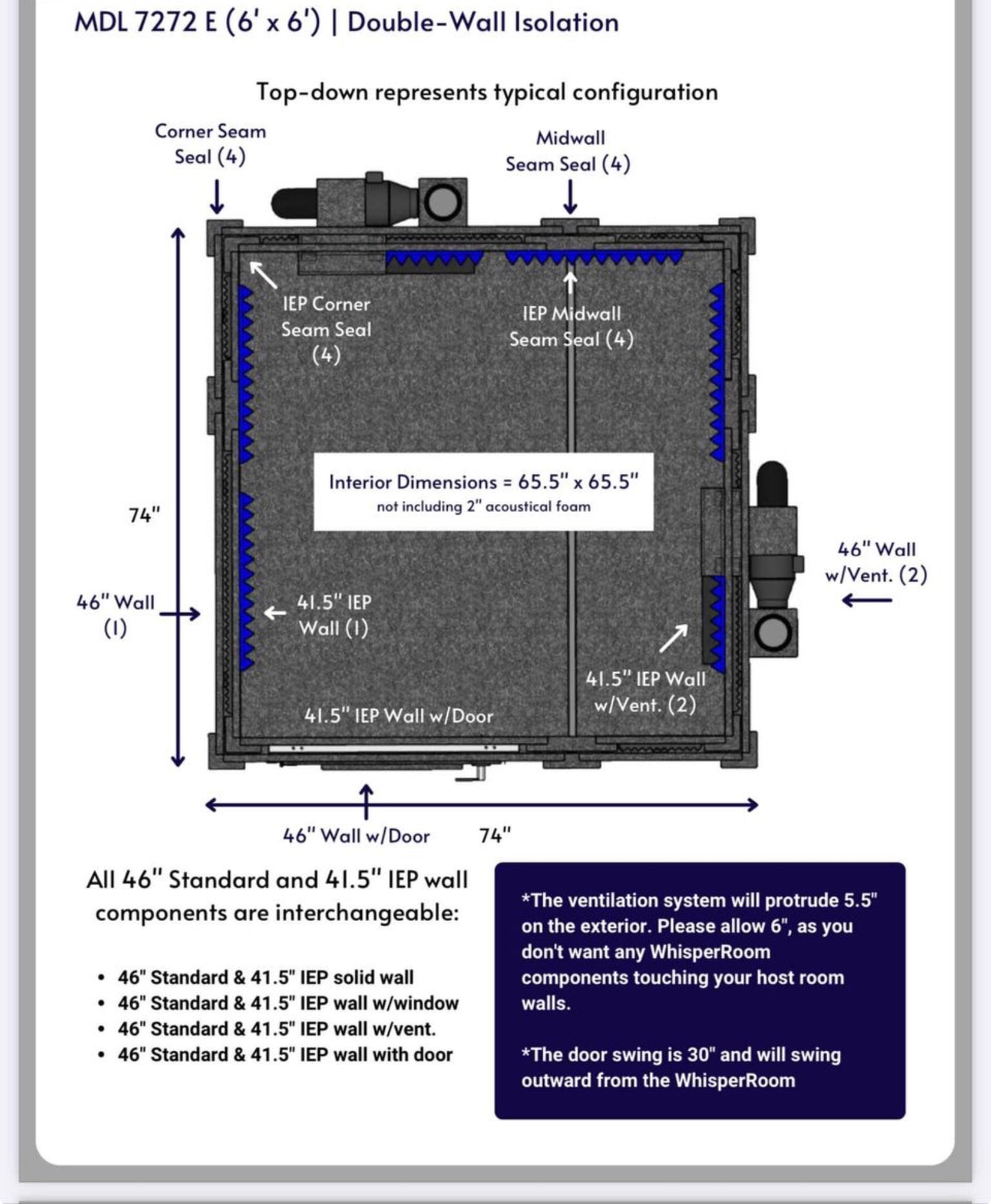 Recording Studio WhisperRoom MDL 7272 E