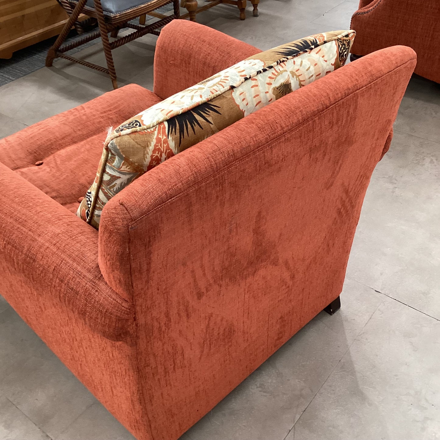 Comfy Burnt Orange Chair