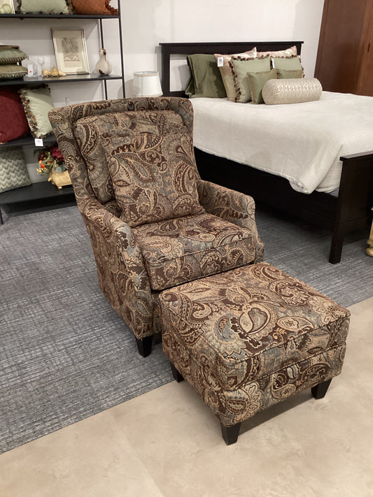 Vintage Chair & Ottoman