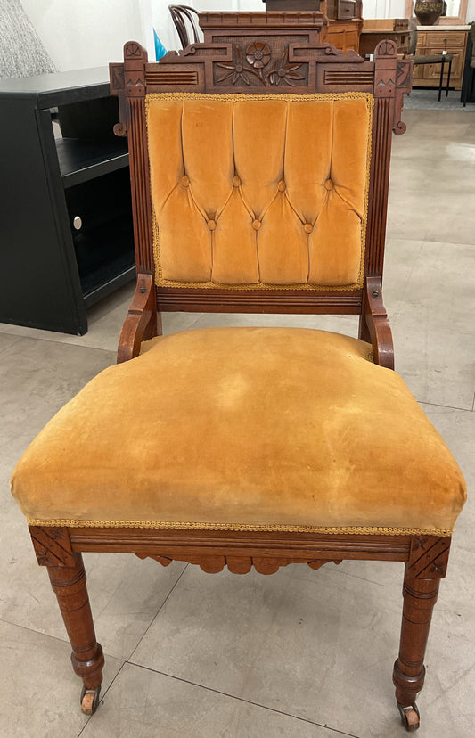 Victorian Velvet Chair