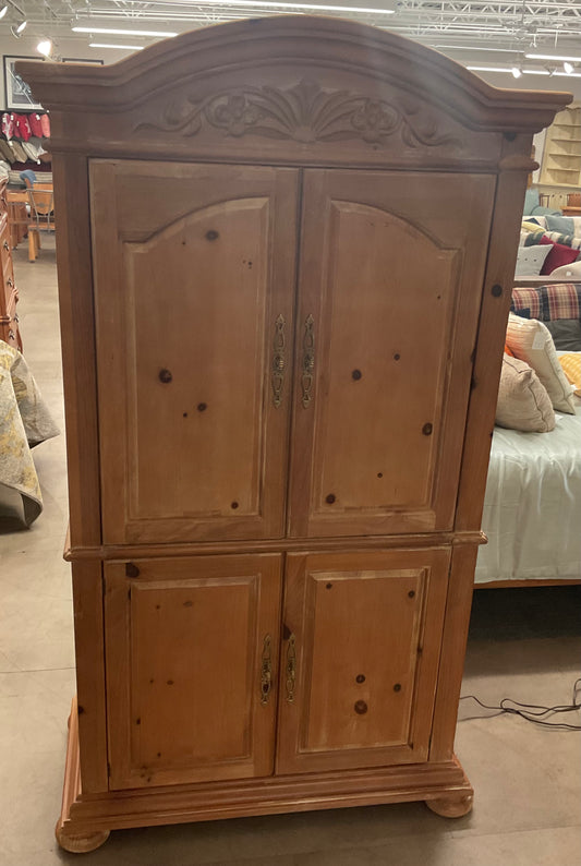 Vintage Bonnet Top Armoire