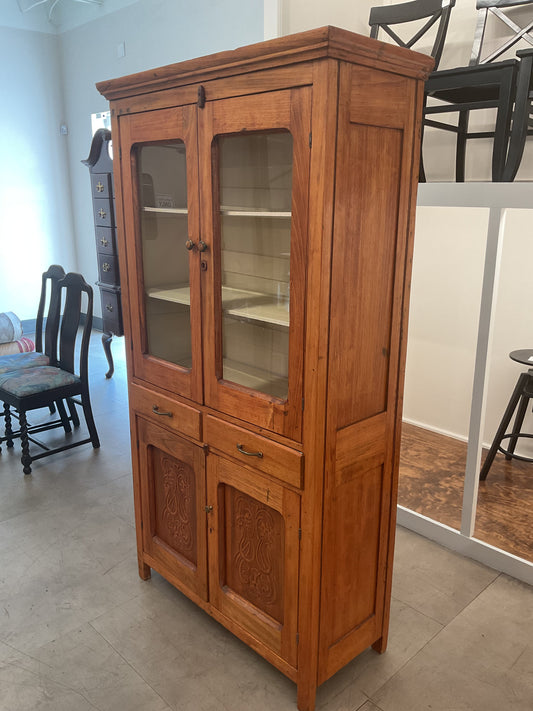 Amber Carved Cabinet