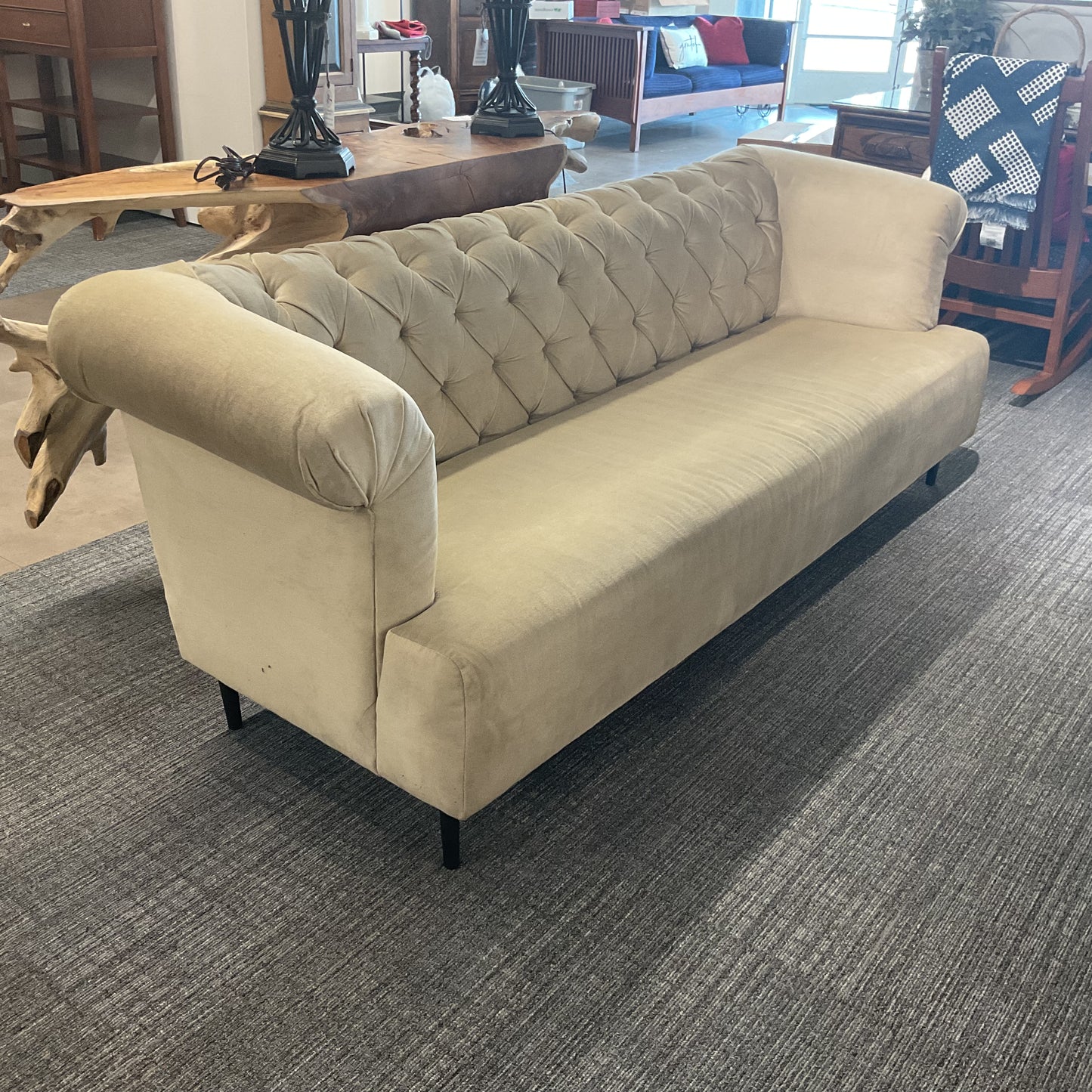 Velvet Tufted Sofa