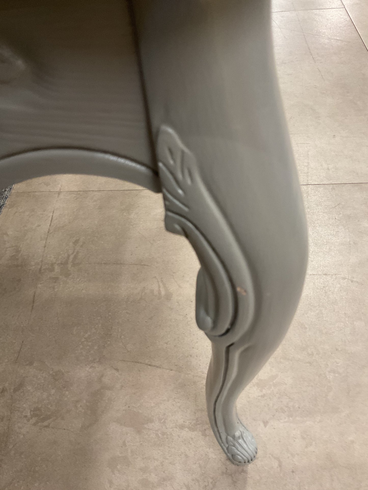 Refinished Grey End Table
