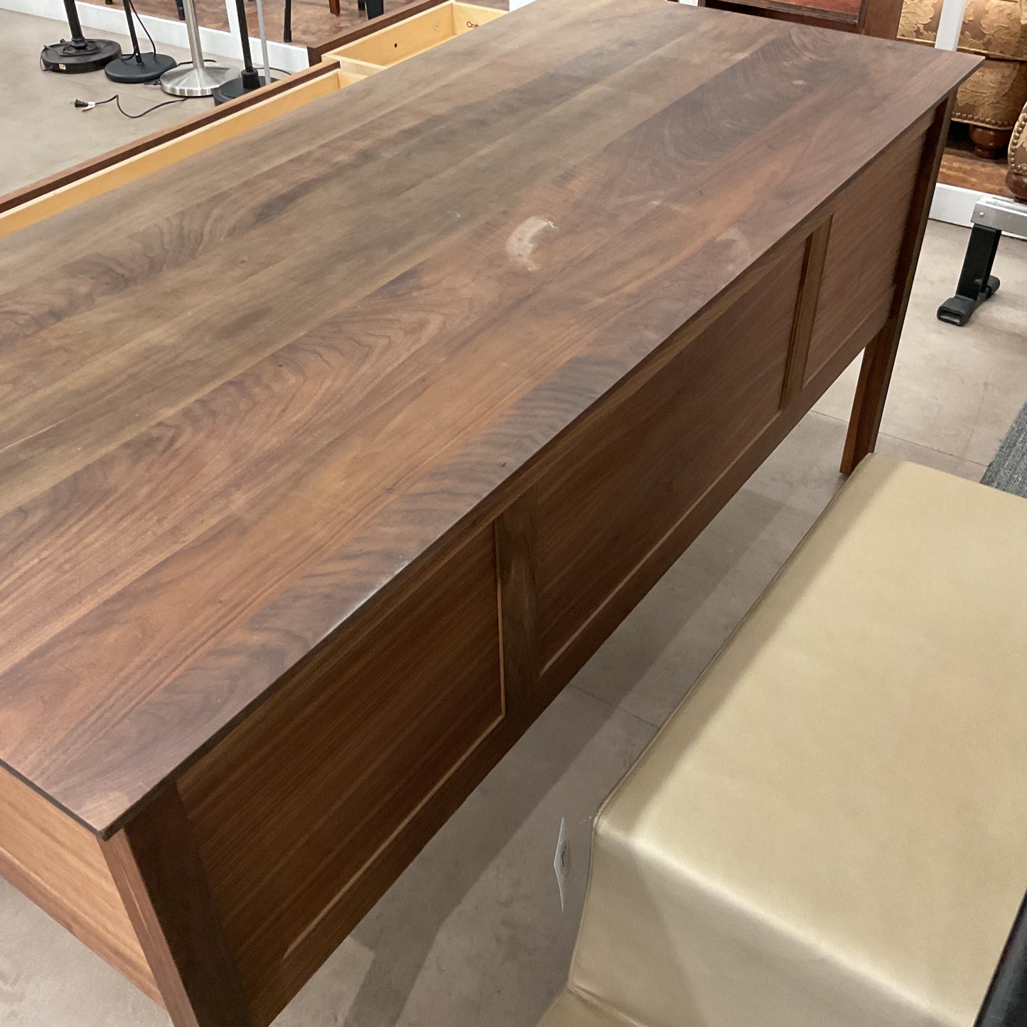 Crate&Barrel Ainsworth Walnut Executive Desk