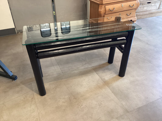 Black Log Sofa Table