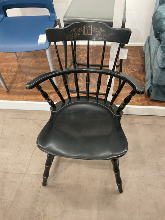 Black/Gold Accent Chair