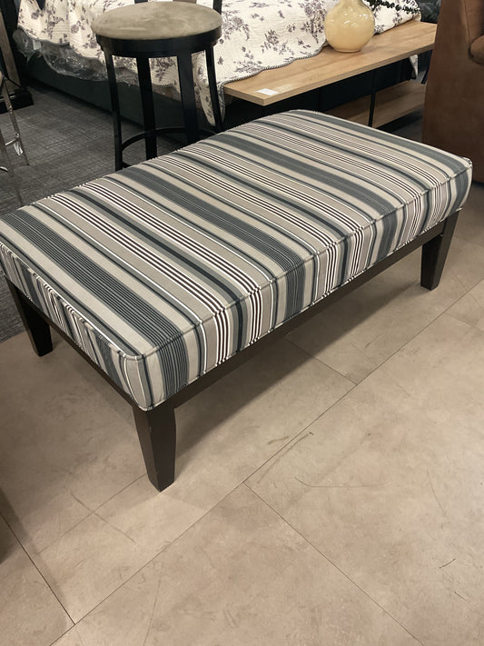 Sassy Striped Ottoman