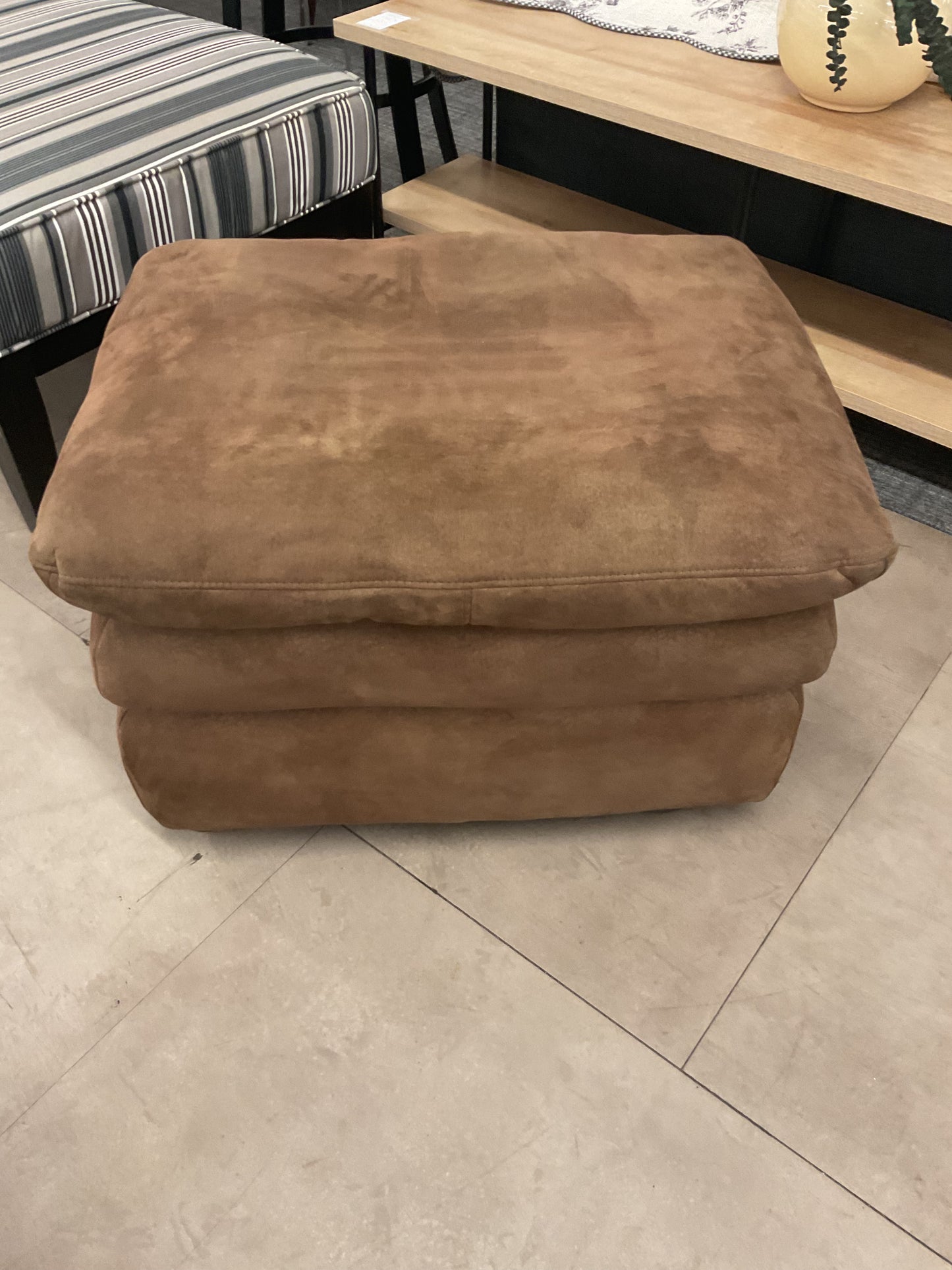Micro Suede Dad Ottoman