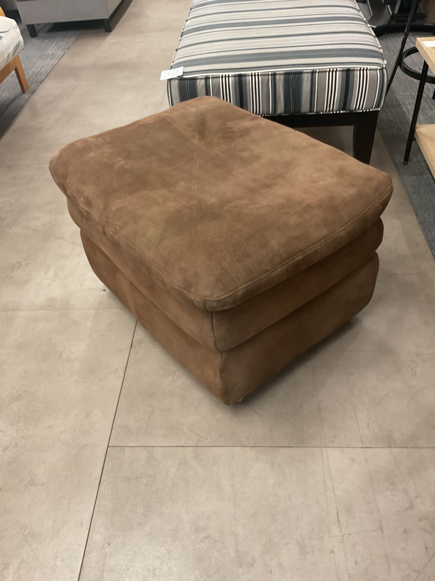 Micro Suede Dad Ottoman
