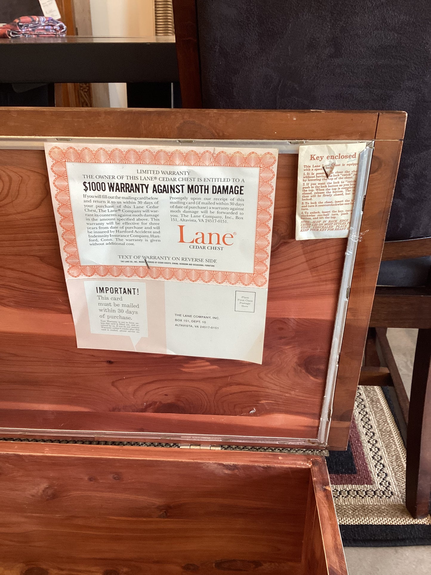 Lane Chest W/ Key