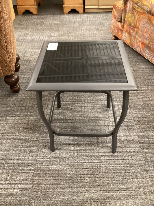 Patio Black Side Table