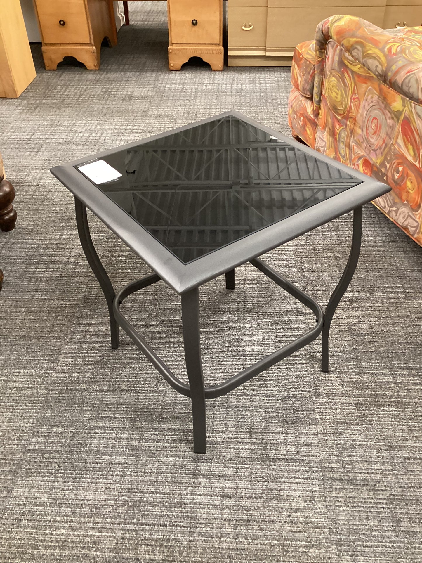 Patio Black Side Table