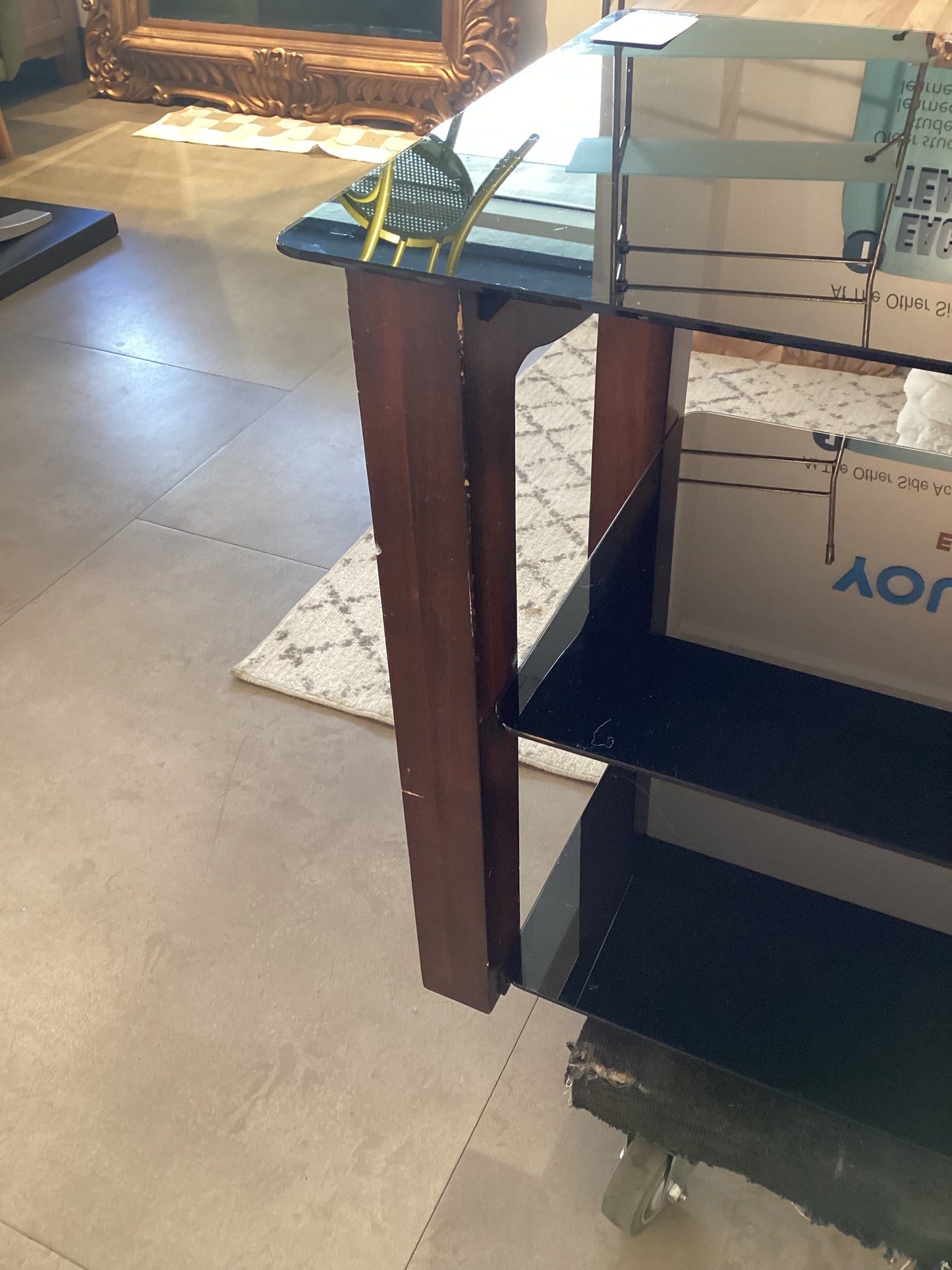 Glass Top Console