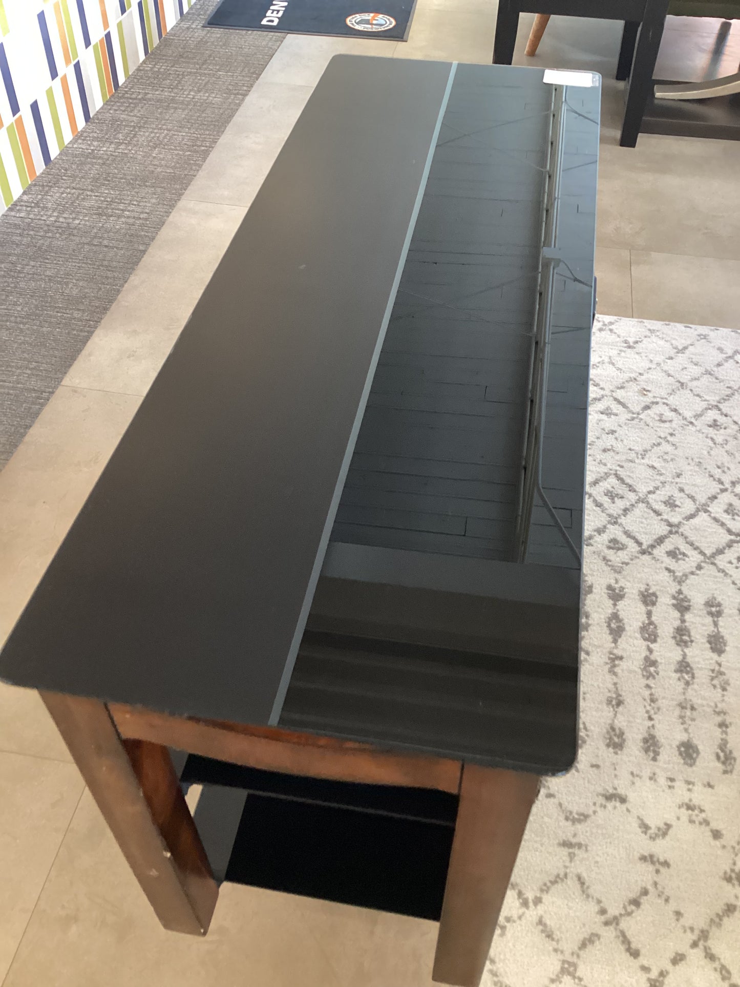 Glass Top Console