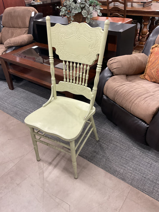 Green Spindle Back Chair