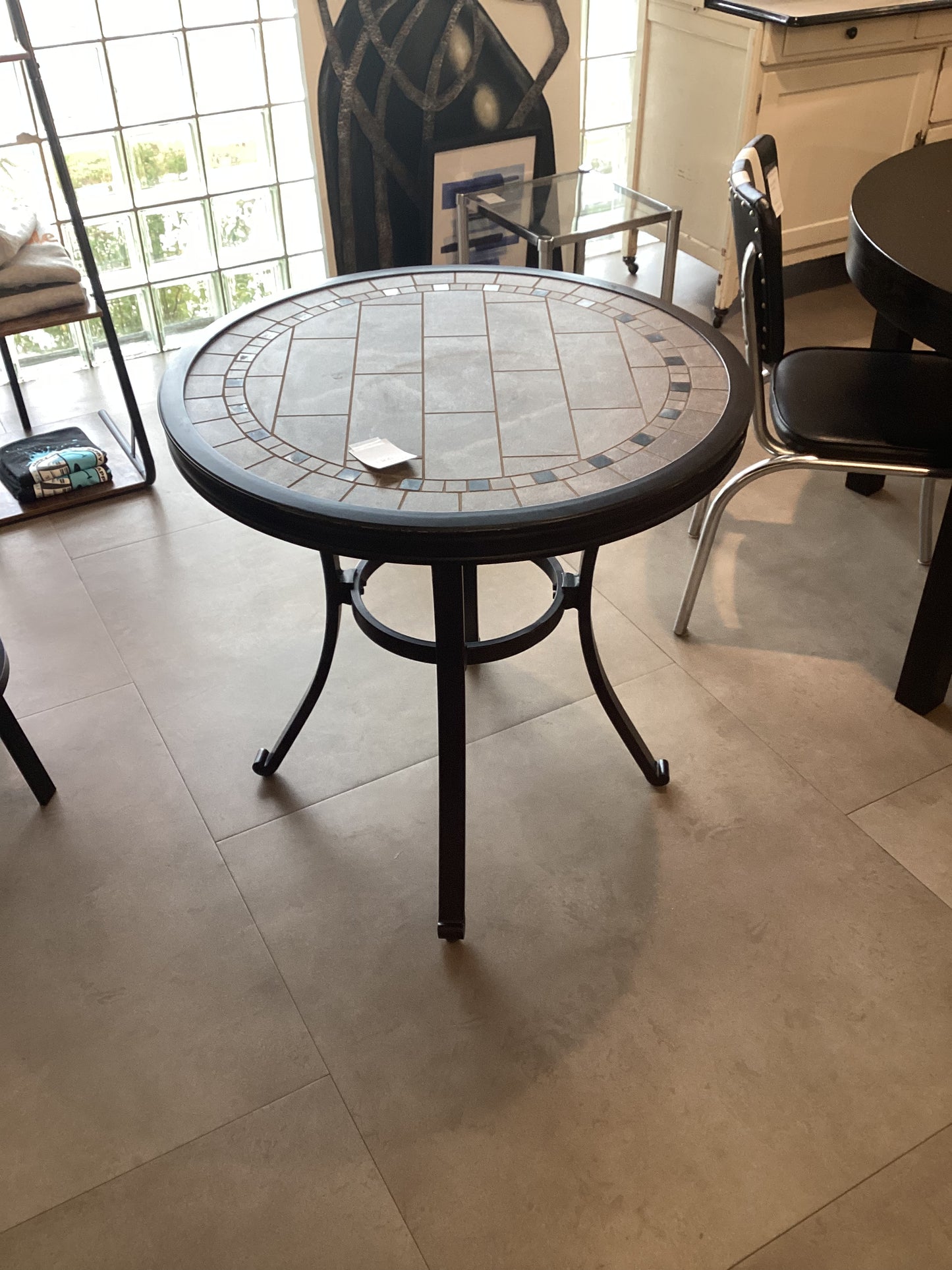 Round Stone Patio Table
