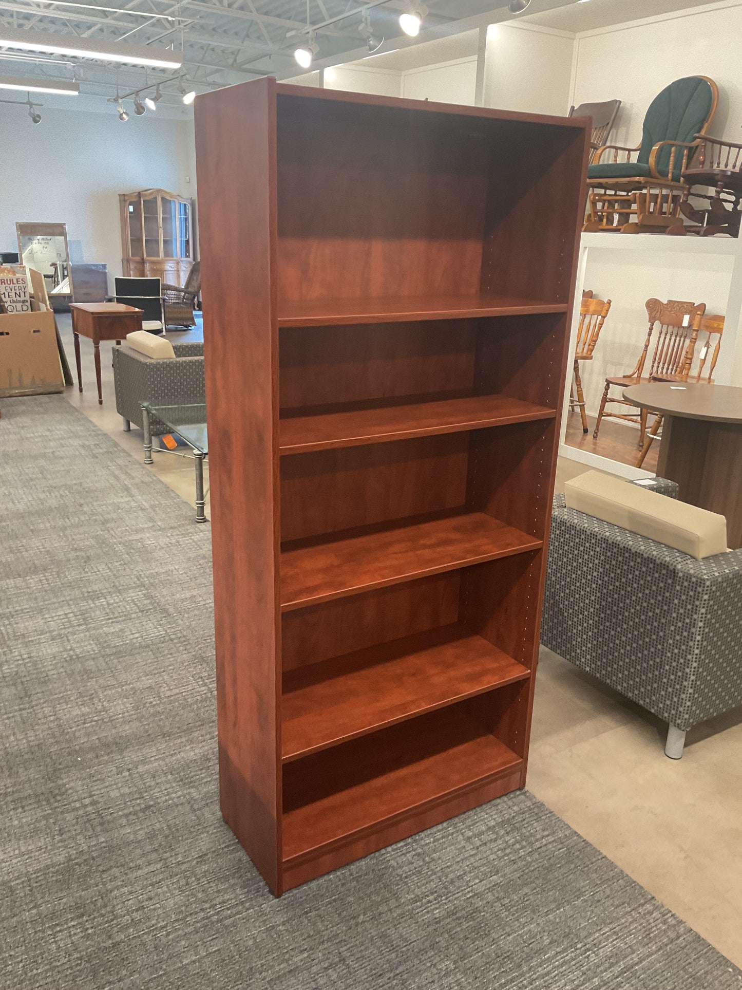 Tall & Red Bookcase