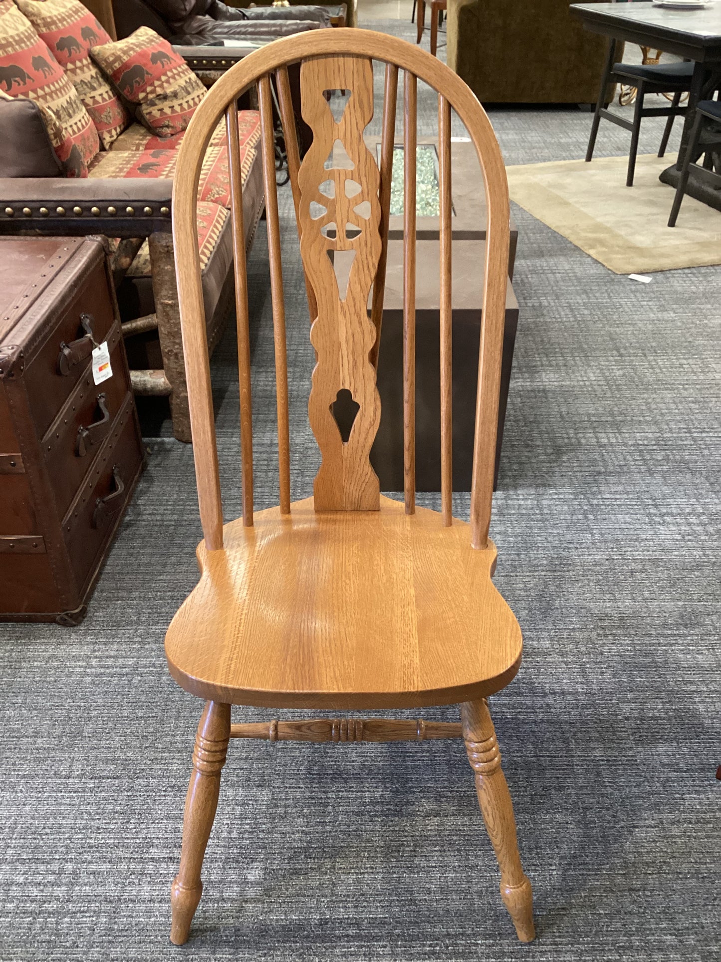 Vintage Windsor Wheel Back Chair