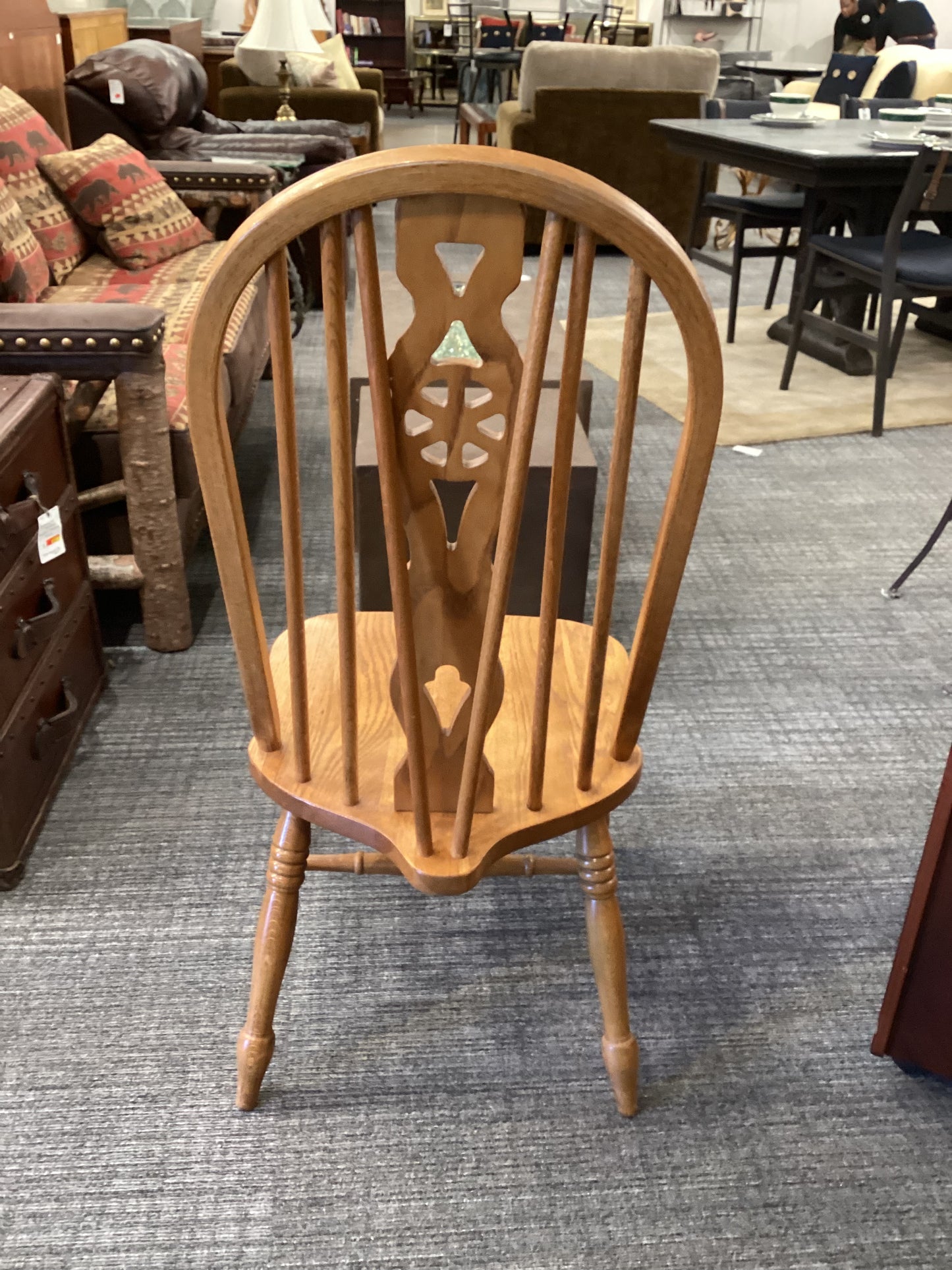 Vintage Windsor Wheel Back Chair