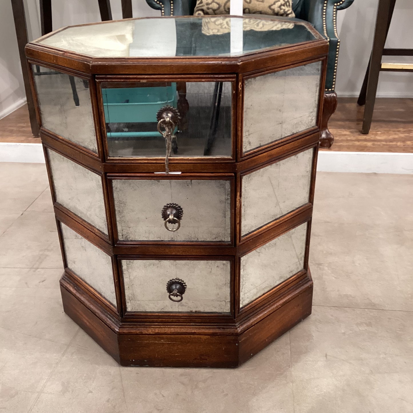 John Richard Mirrored Nightstand