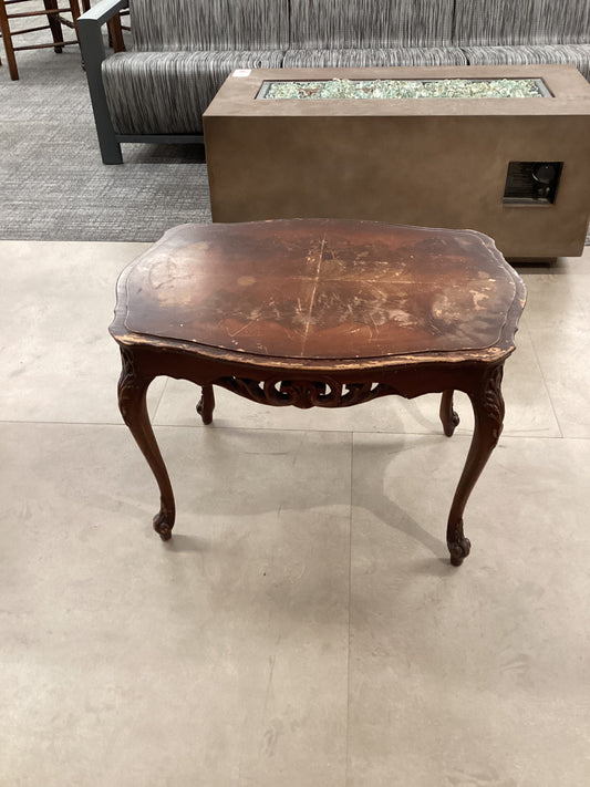 Distressed end table