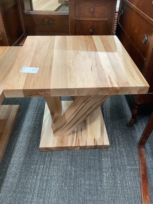 Twisted Square Wood Table