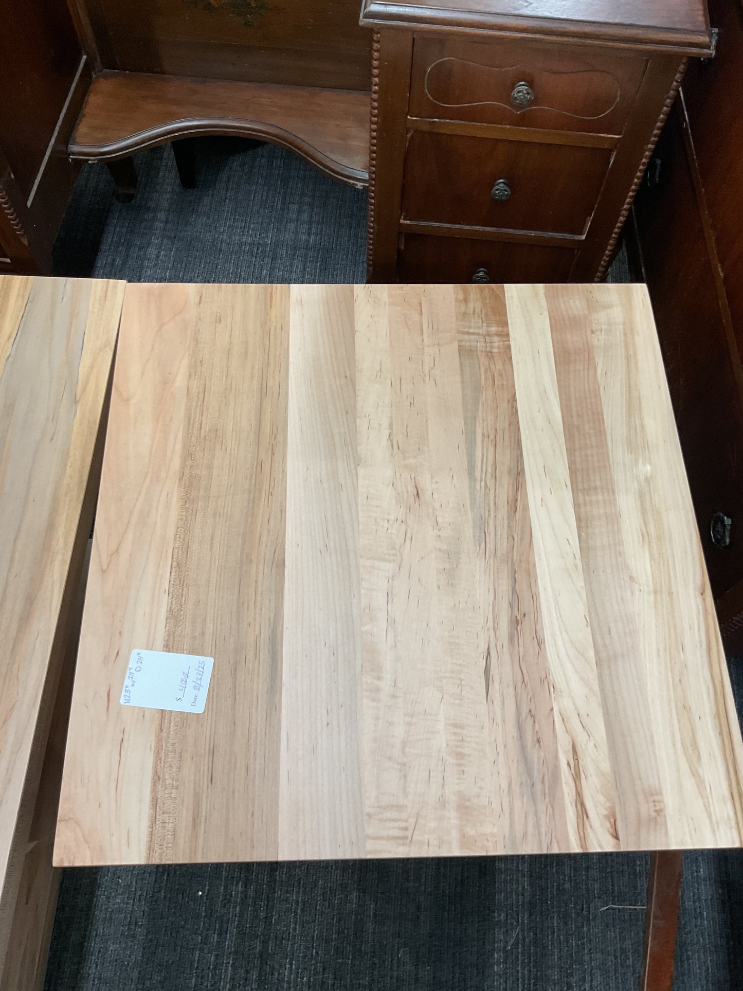 Twisted Square Wood Table