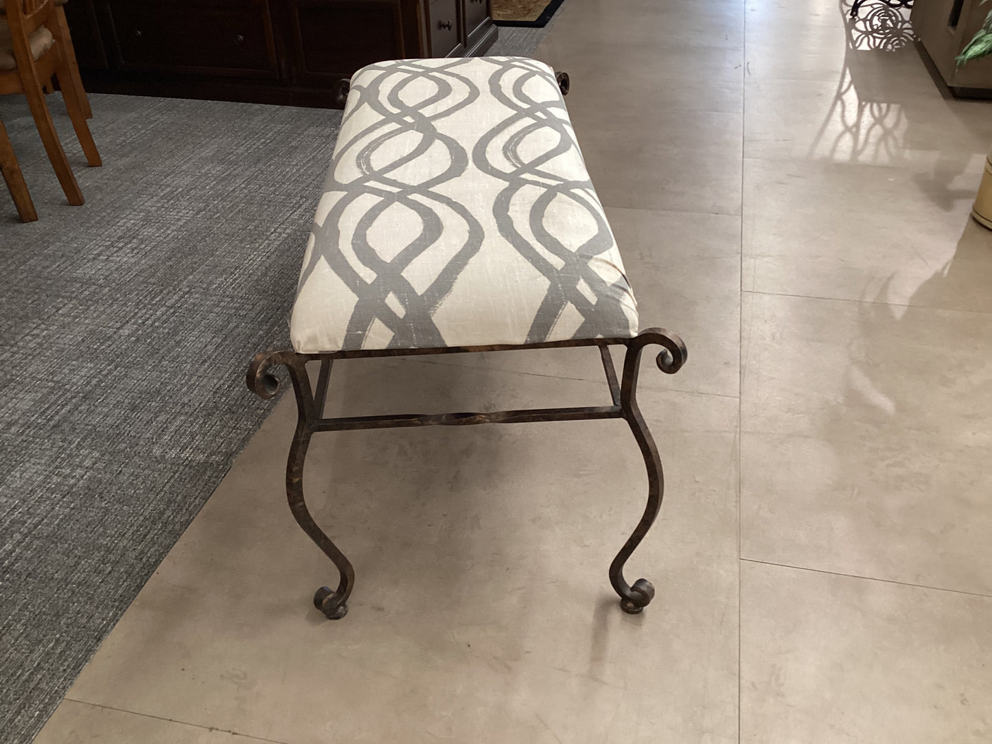 Wrought Iron Bench