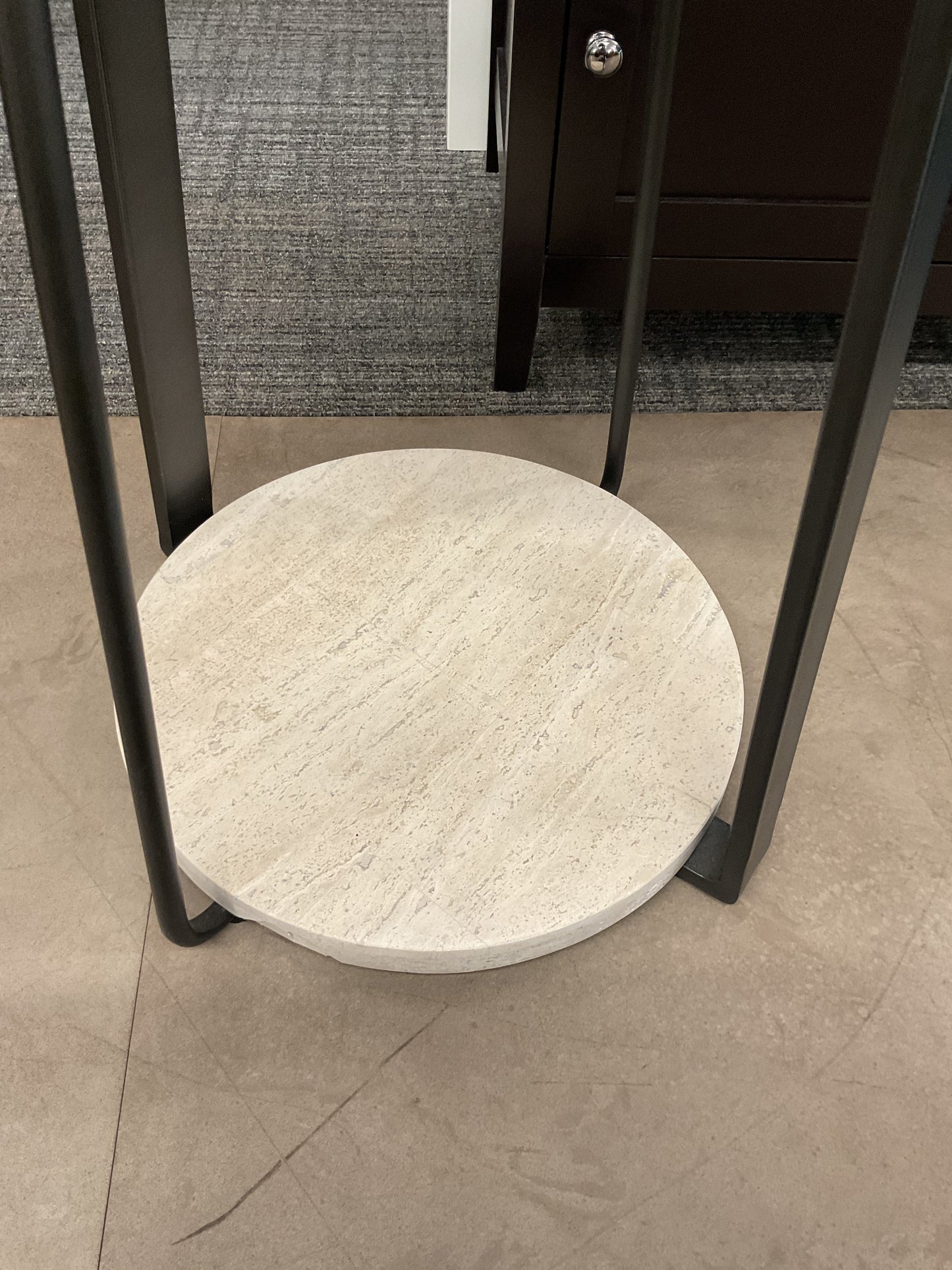 Stone Pillar Side Table