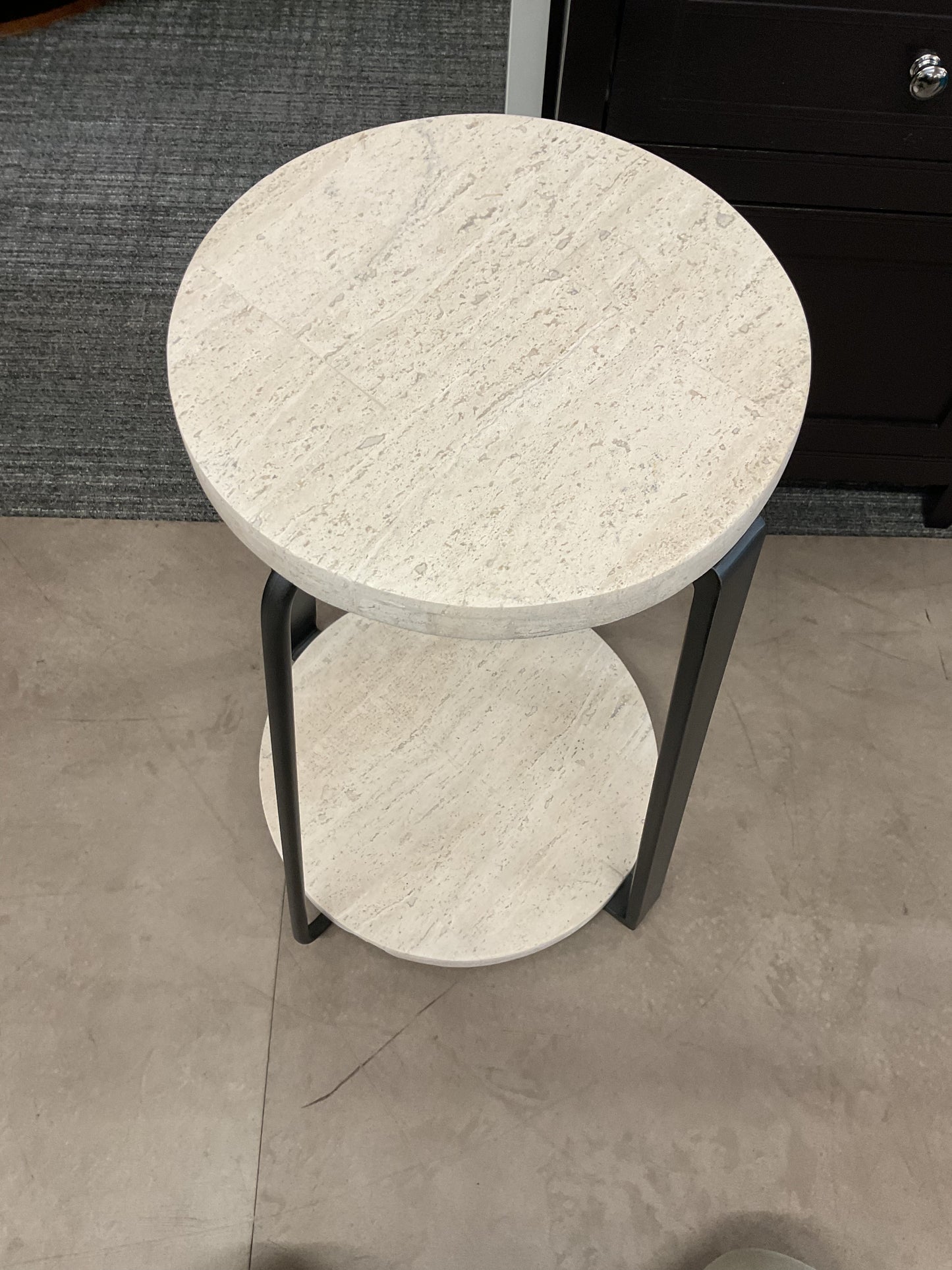 Stone Pillar Side Table