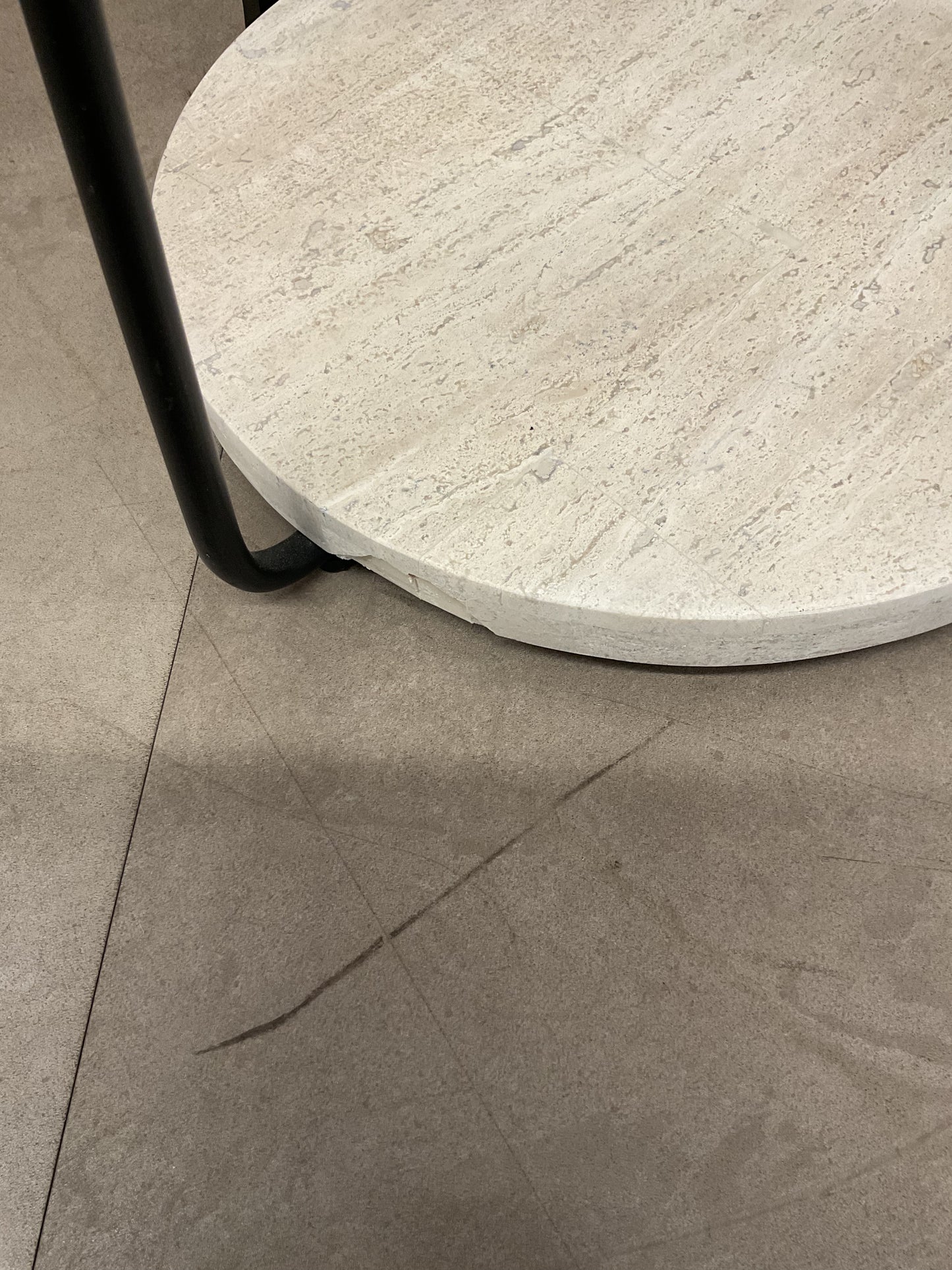 Stone Pillar Side Table