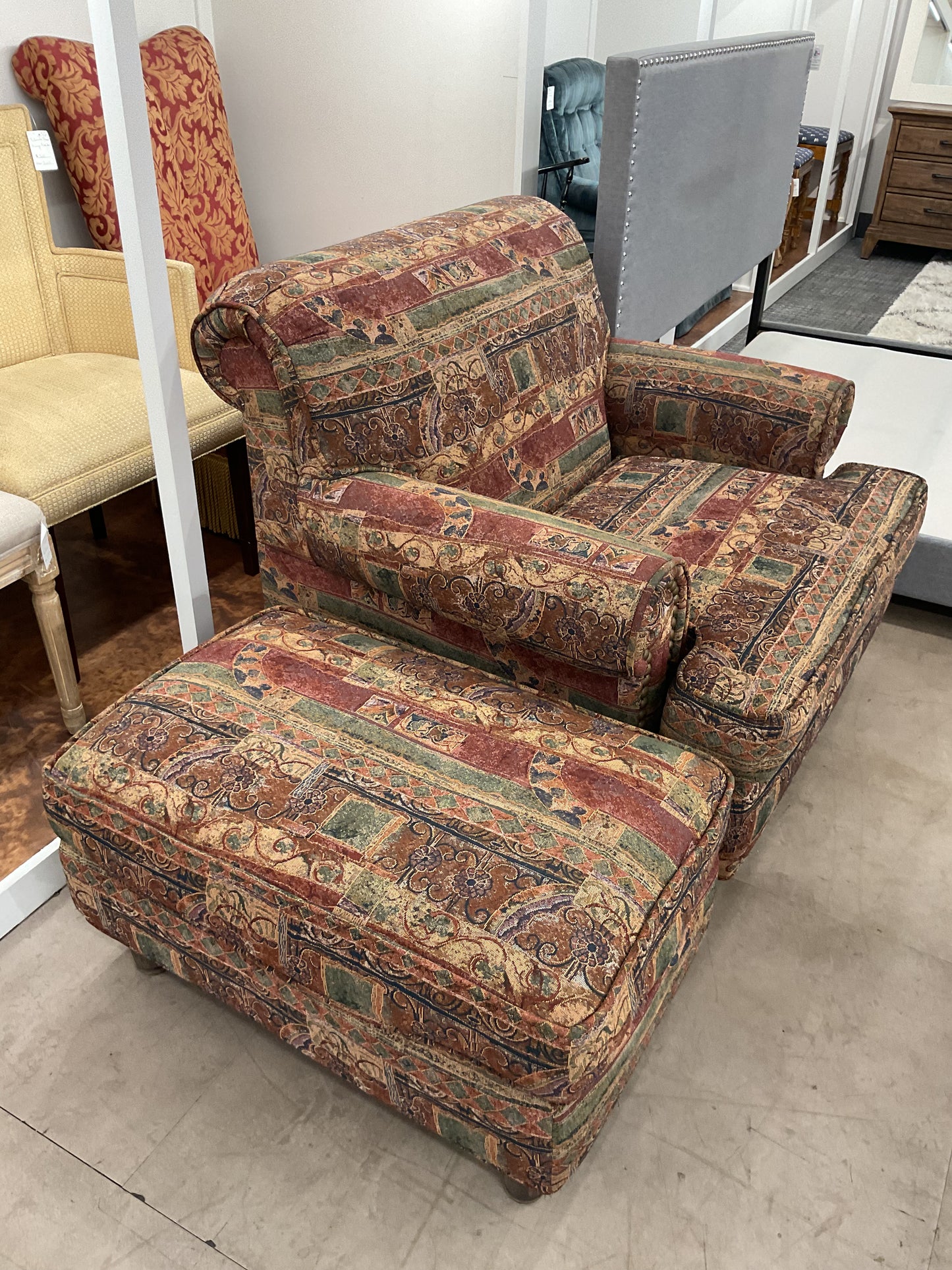Inca Chair & Ottoman